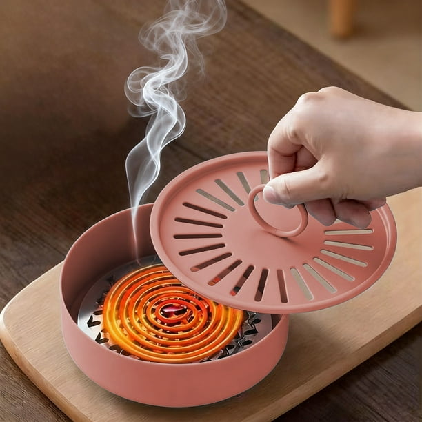 Fireproof Mosquito Coil Box Household Carbon Steel Mosquito Coil With Cover Mosquito Repellent Box Mosquito Coil Rack