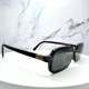thumbnail image 3 of MIU MIU Sunglasses New Black Square Rectangle Gold Metal Authentic MU11ZS 16K5S0, 3 of 6
