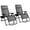 Gray, variant on Costway Zero Gravity Chair Oversize Lounge Chair Patio Heavy Duty Folding Recliner Beige