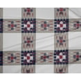 thumbnail image 4 of oneOone Polyester Lycra Fabric Check Ikat Print Fabric By Yard 56 Inch Wide, 4 of 4