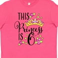 thumbnail image 4 of Inktastic This Princess is Six 6th Birthday Youth T-Shirt, 4 of 5