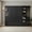 Black, variant on Mintazer Queen Murphy Bed with Side Shelves & LED Lights, Modern Foldable Wall Bed for Bedroom Apartment Guest Room, White