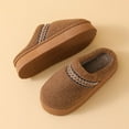 thumbnail image 4 of Yindaity Womens House Slippers Women's Fuzzy House Slippers Suede Fluffy Winter Slipper Cozy Furry Warm Shoes Indoor/Outdoor(Coffee,14.45), 4 of 6