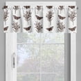 thumbnail image 4 of Ambesonne Nature Valance & Curtain, Sketchy Style Butterflies, 55"x36", Brown White, 4 of 7