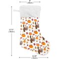 thumbnail image 2 of GZHJMY Thanksgiving Turkey Christmas Stocking 2PCS, Large Fireplace Xmas Hanging Stockings with Plush Cuff for Family Holiday Party Decorations, 17.71"x 12.20", 2 of 7