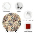thumbnail image 4 of Balery Floral With Birds Print Bone China Decorative Plate Ceramic Dinner Plates Art Crafts with Display Stand-6in, 4 of 6