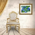 thumbnail image 3 of Peck, Gail 18x15 Gold Ornate Wood Framed with Double Matting Museum Art Print Titled - Vibrant Blue Hues, 3 of 4
