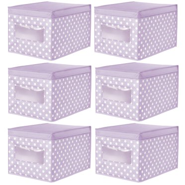 Storage Box with Window, Beige-2 Pack - Walmart.com