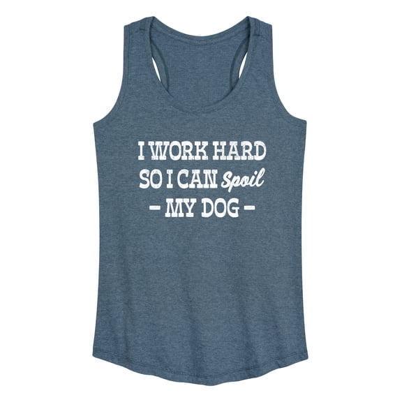 Instant Message - Spoil My Dog Graphic Racerback Tank