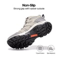 thumbnail image 4 of Botas de senderismo NORTIV 8 SNHB2212W impermeables para mujer, gris claro, 6.5US, 4 of 9