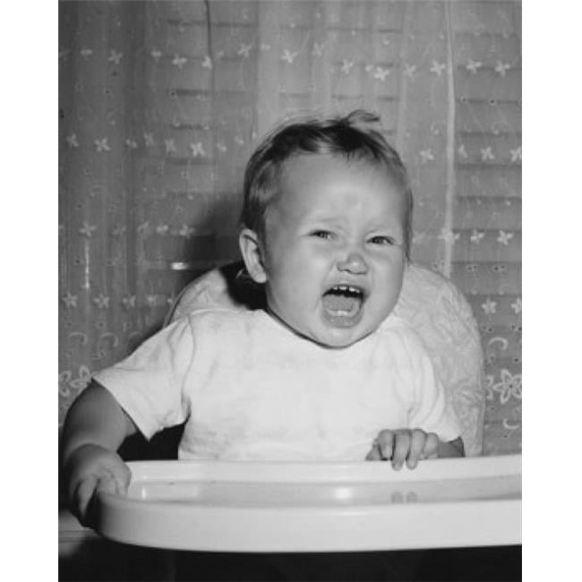 Posterazzi SAL2559719 CloseUp of a Baby Sitting in a High Chair