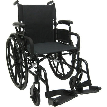 Flip Over Armrest - Karman 802N-Dy 30 lbs Lightweight Wheelchair with Flip Back Armrest, 16