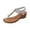 Silver, variant on Women's Sandals 2026 Rhinestone Dressy Casual Summer Flat Flip Flops Comfortable Sandals Elegant Casual Beach Shoes Silver 8.5 Wide