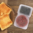 thumbnail image 7 of Double Compartment Condiment Container, 2 Compartment Snack Containers for Condiments or Dips, Double Condiment Containers with Lids, Double Compartment Snack Container, 7 of 7