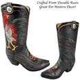 thumbnail image 3 of Urbalabs Western Cowboy Boot Country Rooster Farm House Flower Vase Decorative Cowboy Boots Vases Home Office Rustic Decor Country Living Wedding Centerpiece, 3 of 7