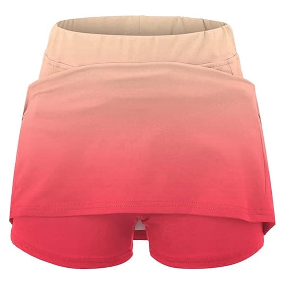 Detachable Skirt Wedding Dress Two Piece Skirt Set for Women Corset Leopard Midi Drawstring Skirts for Women " Women's High Waist Skort With Pockets Gradient Color Casual Sporty Style Red XXXXL