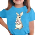 thumbnail image 1 of Manga Corta Crop Top para Niños Niños Pascua Impresa Gráfica Tee Cuello Redondo Casual Versátil 3-14 Años, 1 of 5