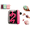 Hot Pink cc2, variant on Automatic Floss Picks Dispenser Pop Up 50 Count Dental Flosser Refillable Travel Case for Home Restaurant Office Travel (1 x Hot Pink Dispenser)