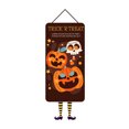 thumbnail image 1 of LIWEN Decorative Sticker Waterproof Peel And Stick Strong Stickiness Smooth Self-adhesive Scene Layout PVC Halloween Trick Or Treat Lollipops Pumpkin Door Decal for Living Room, 1 of 8
