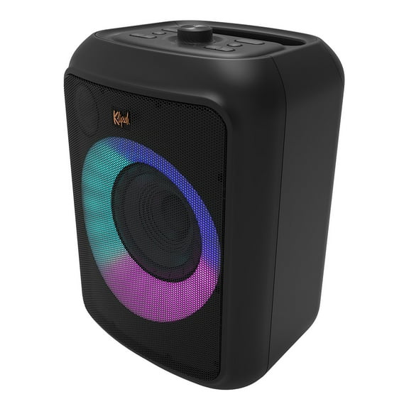 Klipsch GIG XL Bluetooth Wireless Party Speaker with Wired Microphone, RGB Lighting, 8 Hour Battery Life & IPX4 Splash Resistance