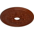 thumbnail image 3 of Ekena Millwork 23 5/8"OD x 4"ID x 1 1/2"P Rose and Ribbon Ceiling Medallion (Fits Canopies up to 4"), Hand-Painted Firebrick, 3 of 5