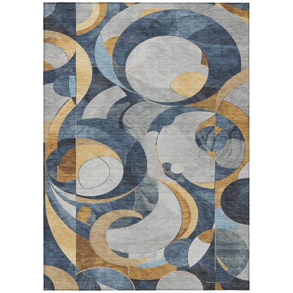 Dalyn Rugs Machine Washable Indoor/Outdoor Chantille ACN2175 Blue 10' x 14' Rug