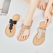 Ataiwee Women's Flat Slide Sandals - Comfortable Cute Summer Flops.
