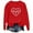 #10 Red, variant on Gelikeya Toddler Kids Girls Sweatshirts Valentine's Day Fashion Cute Shirts Long Sleeve Round Neck Pullover Tops 2-9Y #01 Red & 2-3 Years