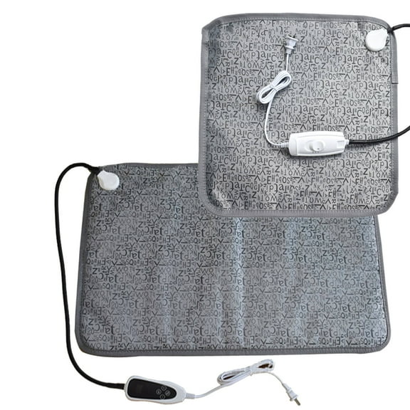 BESTSKY 2Pcs Heating Pad,Water Proof Small Dog Bed,Pvc Dog Heating Pad,Silver