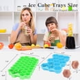 thumbnail image 3 of Ice Cube Tray, Easy-Release Silicone Large Ice Moulds with Removeable LidsPerfect for Chilled DrinksFreezer, Baby Food, Whiskey and Cocktail, LFGB Certified, 3 of 11