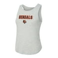 thumbnail image 2 of Women's Concepts Sport  Heather Gray/Orange Cincinnati Bengals Regulate Plaid Tank Top & Pants Sleep Set, 2 of 5
