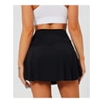 thumbnail image 5 of Women Pleated Tennis Skirt with Pockets Shorts Crossover High Waisted Athletic Golf Skorts Workout Sports Skirt, 5 of 7