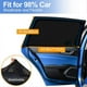 thumbnail image 4 of 2 Pack Car Window Shade Breathable Mesh Protect Privacy for Kids Universal Fit Most Cars, 4 of 5