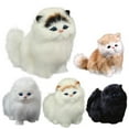thumbnail image 3 of PENGXIANG Kid Simulated Animal Model Cat Plush Solid Color Plush Little Kitty Toy, 3 of 4