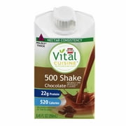 Vital Cuisine 500 Chocolate Nutritional Shake Chocolate Flavor 8.45 oz. Carton Ready to Use, 72502 - EACH
