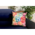 thumbnail image 4 of Liora Manne Illusions Flower Garden Indoor Outdoor Decorative Pillow Taupe, 4 of 7