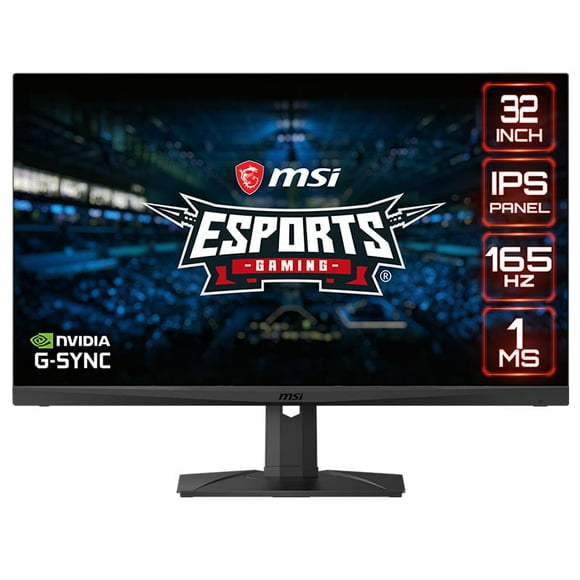 MSI - OPTIXMAG321QR - MSI Optix MAG321QR 31.5 WQHD LED Gaming LCD Monitor - 16:9 - Black - 32 Class - In-plane Switching (IPS) Technology - 2560 x 1440 - 1.07 Billion Colors - G-sync Compatible - 400