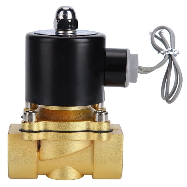 Válvula de solenoide eléctrica de latón, respuesta sensible, válvula de aire normalmente cerrada para equipos de automatización