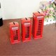 thumbnail image 2 of Red Telephones Box Moneys Box Large Capacity Decorative Money Saver for Home Desktop Decor, 2 of 5
