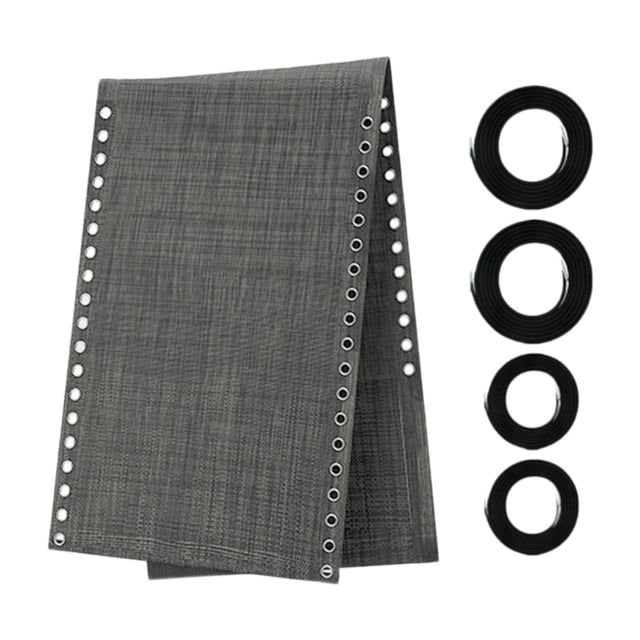 Funda de repuesto para sillones reclinables, muebles de exterior, tela estándar para playa al aire libre Negro Gris