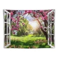 thumbnail image 5 of BCIIG  Spring Landscape Tapestry Natural Scenery Window View Aesthetic Wall Tapestries for Bedroom Living Room Decor Cherry Blossom Trees Picture Sunshine Nature Tapestry Wall Hangings  Painting, 5 of 6