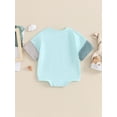 thumbnail image 4 of Bagilaanoe Newborn Baby Girl Boy Summer Rompers Print Short Sleeve Bodysuits 3M 6M 12M 18M Infant Casual One Piece Short Jumpsuit, 4 of 7