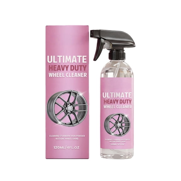 Wheel Hub Cleaner 120ml Car Wheel Rim Dirt and Stain Remover Easy to Use Cleaner for Multiple Wheel Types Brake Dust Remover