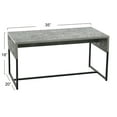thumbnail image 2 of Household Essentials Wrap Modern Coffee Table, Slate Concrete, 2 of 8