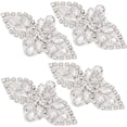 thumbnail image 3 of Crystal Rhinestone Applique 4 Pieces Wedding Applique Iron On Patch Rhinestone Hot Fix Applique, 3 of 9
