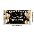 thumbnail image 3 of Decorative Design Farewell Banner Balloon Decoration Goodbye Party Decoration Confetti Background Farewell Banner for Farewell Party Office Event Colleague Goodbye, 3 of 7