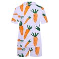 thumbnail image 4 of Jamicy Pyjama Mode Femme Mode Décontractée Imprimé T-Shirt à Manches Courtes à Col à Revers avec Short Ample Confortable Ensemble de Pyjama pour la Maison, 4 of 4