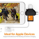 thumbnail image 3 of Tarjeta SD 4 en 1 para iPhone y Android, visor de tarjeta de cámara, adaptador de tarjeta Micro SD/TF para ver fotos y videos de la cámara del juego en dispositivos inteligentes Ormromra 2033987-2, 3 of 9