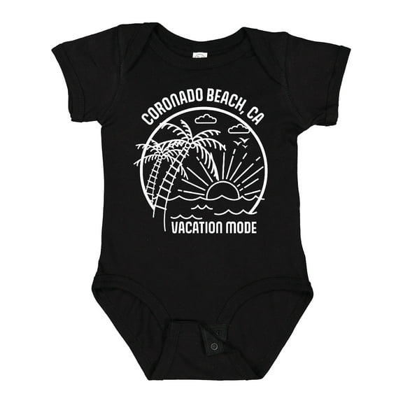 Inktastic Summer Vacation Mode Coronado Beach California Boys or Girls Baby Bodysuit