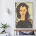thumbnail image 5 of Amedeo Modigliani Print Painting Portrait of A Girl Home Decor Poster Wall Art Hanging Picture Print Bedroom Decorative Painting Posters Room Aesthetic 08x12inch(20x30cm), 5 of 6